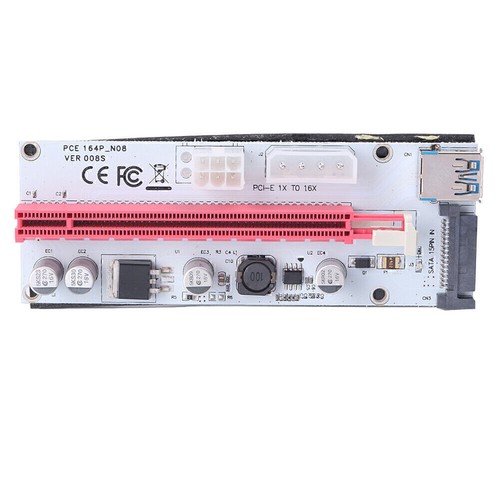 USB3.0 1x vers 16x Extender Riser Card Adaptateur SATA Câble d'alimentation PCI-E Express po - Photo 4/12