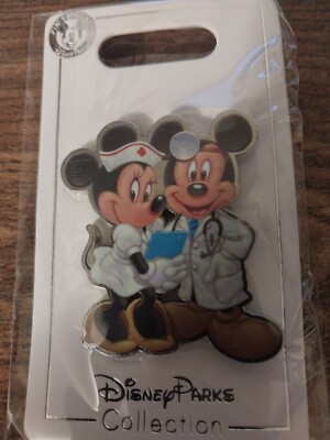 Disney~2020 Mickey Dr & Minnie  Nurse~ Rare Fantasy Pin