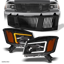 Switchback Sequential For 04-07 Titanarmada Blk Led Headlights Avertical Grill Switchback Sequential For 04-07 Titanarmada Blk Led Headlights Avertical Grill