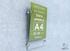 Espositori Segnaposto In Acrilico Trasparente - Portanome E Portaprezzi Per Vetrine E Eventi (12 Pezzi) - Foto 5