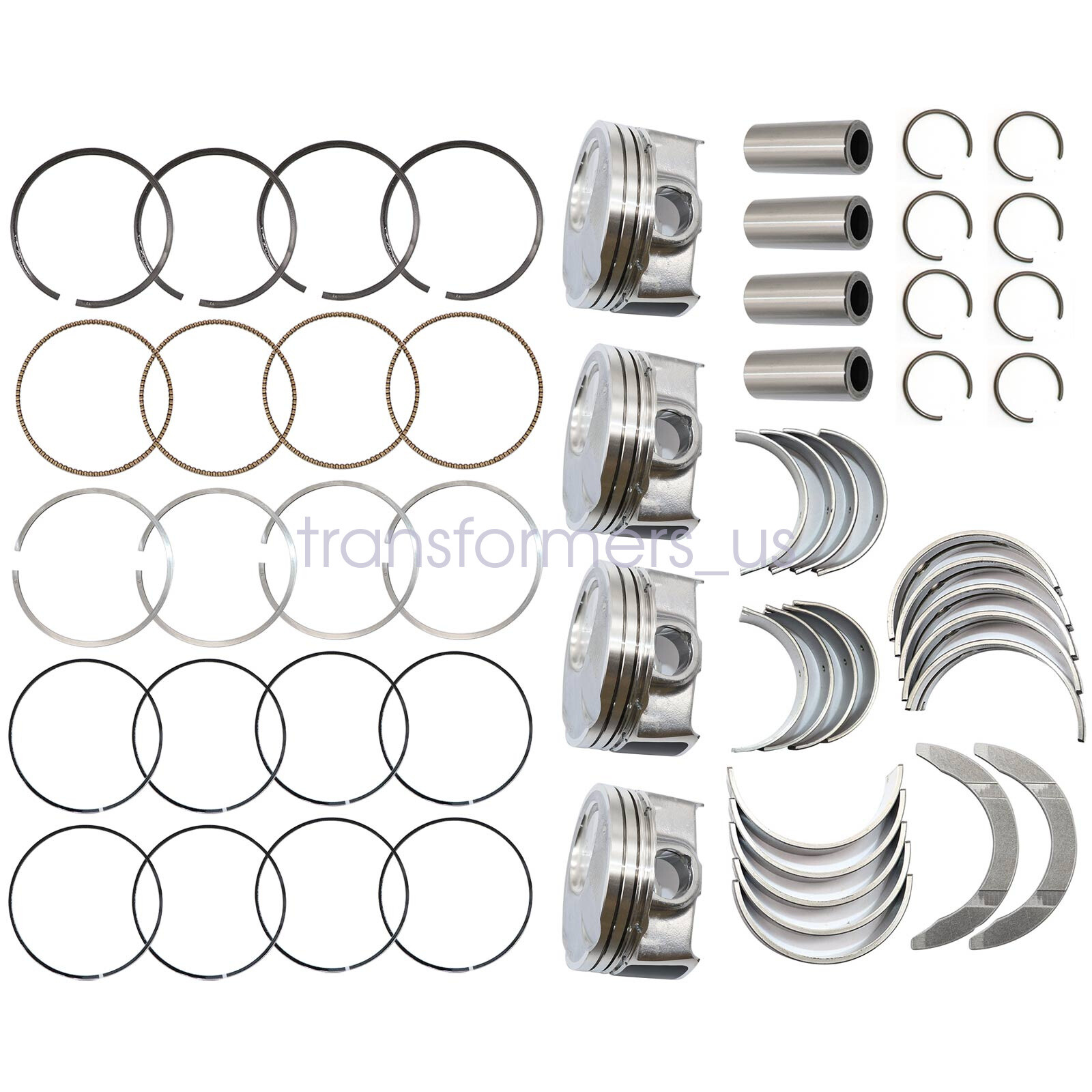 Main Rod Bearing & Piston & Rings For 20142016 Hyundai Kia Soul Forte 2.0L eBay