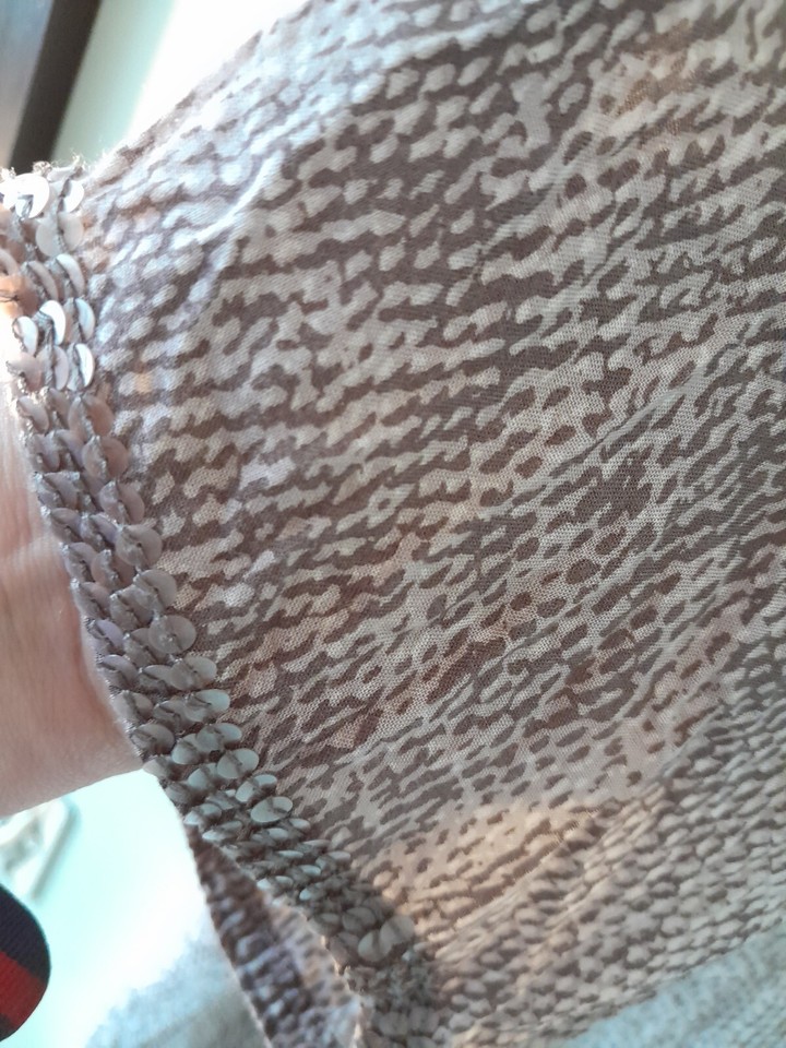 Jo EDEN MImimango Beach Dress /Cover Snake Print Sequins Size Small eBay