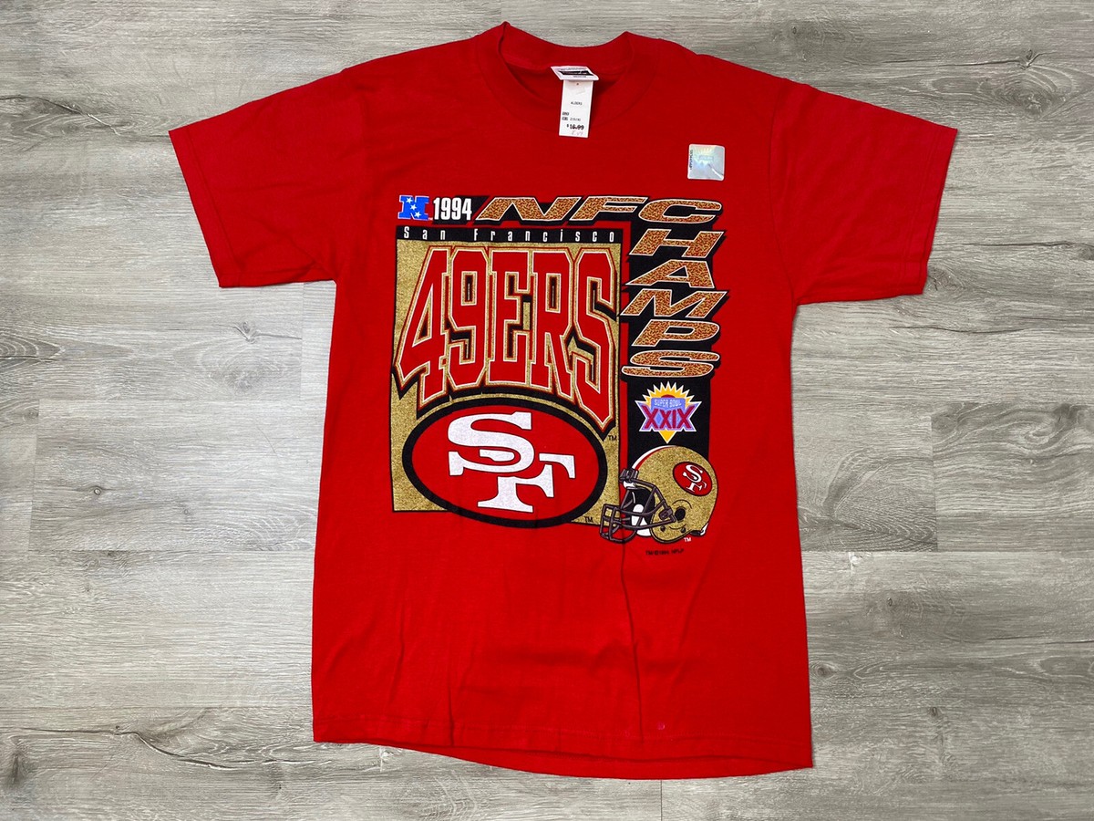 New San francisco 49ers NFC Champs 94 T-shirt Sz M Vintage 90s