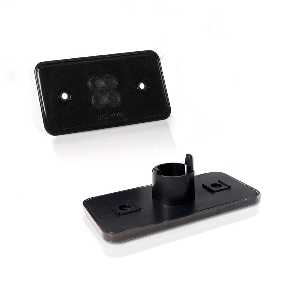 For 2002-15 Mercedes Benz G500/G550 Front Smoked Side Marker Light Housings Set - Image 3 of 4