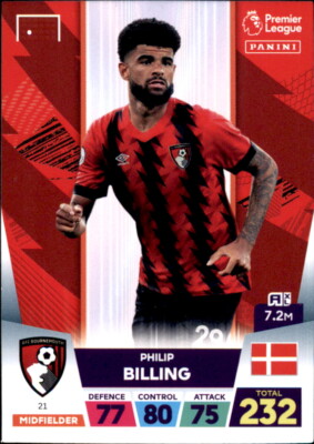 Panini Premier League 22/23 # 21 - Phillip Billing - Team Mate