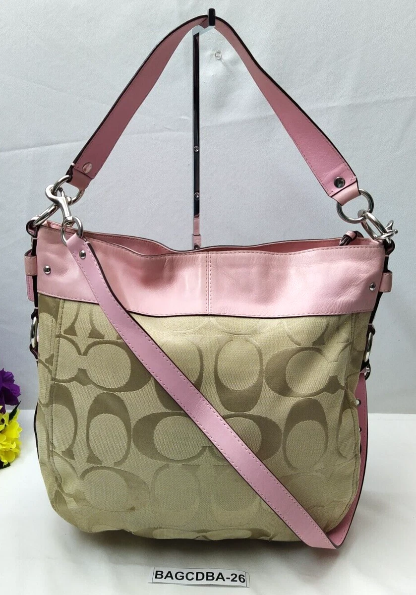 Coach, Bags, Coach Zoe Pale Pink Hobo Bag