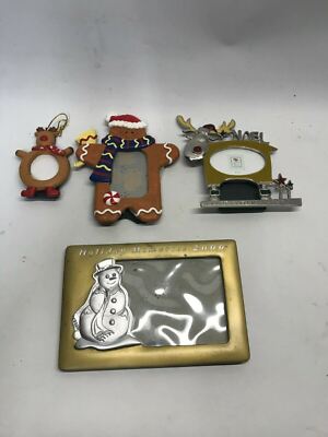Multiple Raindeer Ginger Bread  Snowman Winter Theme 3x5 Picture Frame 