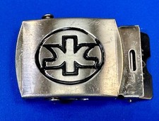 IG Vintage Solid Brass Silver Color Replacement Belt Buckle