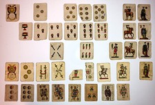 VECCHIE FIGURINE MINI CARTE DA GIOCO FINE ANNI '40 Prezzo esposto per 1 figurina