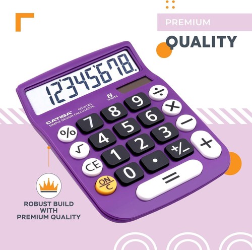 Versatile Solar-Powered Calculator with 4 Functionality & Clear LCD Display - Picture 6 of 9