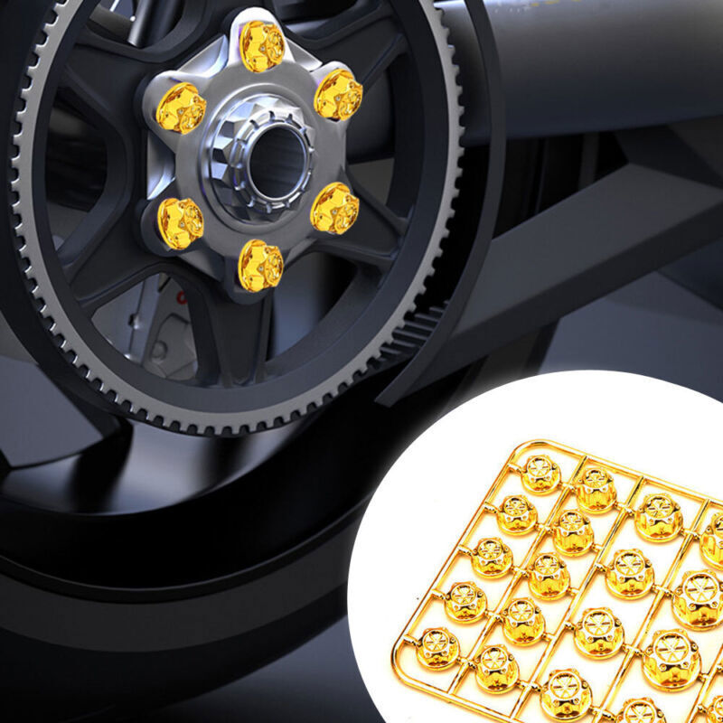 30x Motorcycle Bicycle Screw Nut Bolt Cap Cover Decoration Accessories Universal
