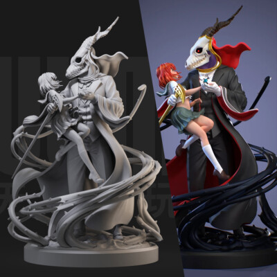 The Ancient Magus' Bride 3D Printing Unassembled Unpainted Resin Model Kits