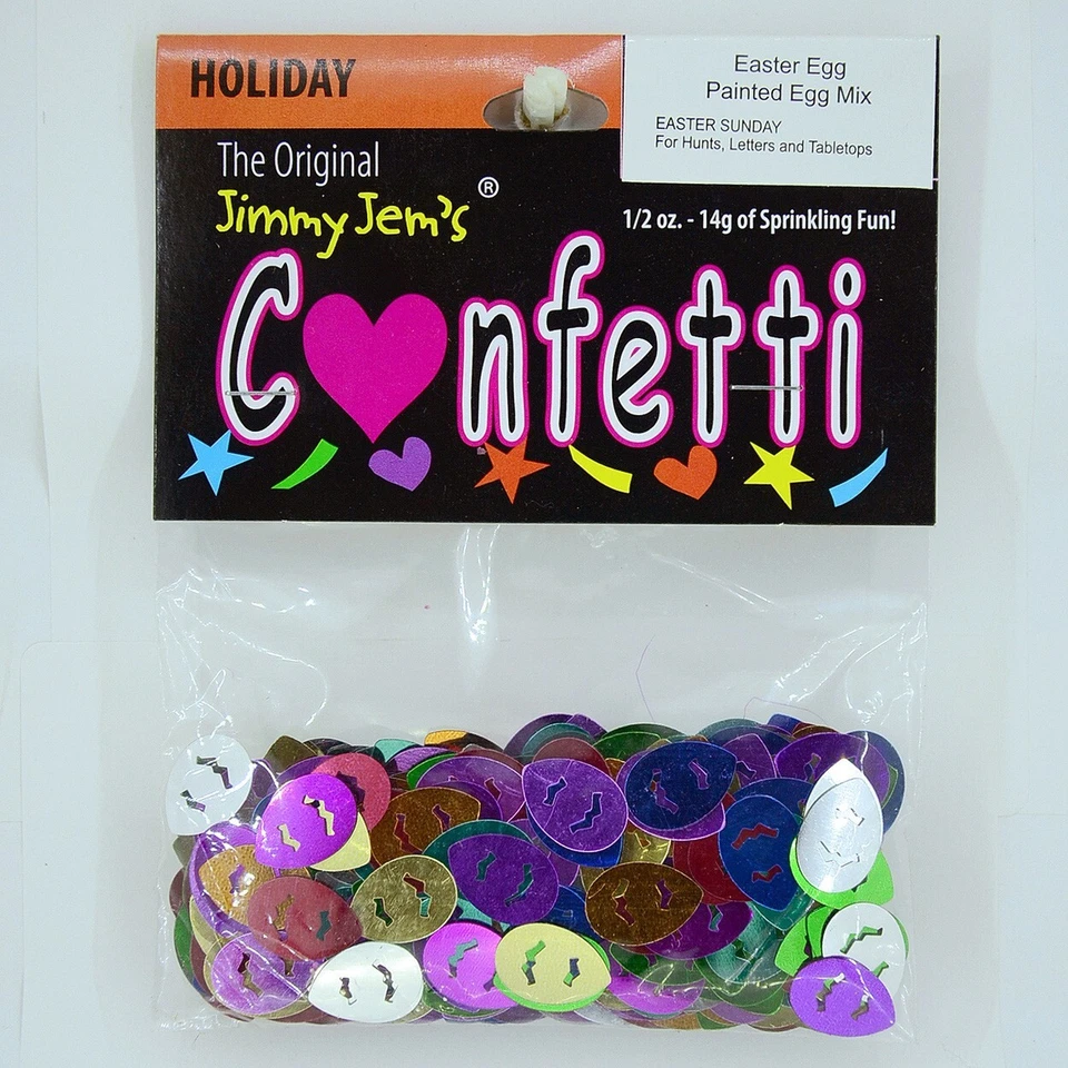 Mezcla de huevos pintados confeti huevo de Pascua - 2 piezas o 1/2 libras - ENVÍO GRATUITO (8078) Foto 2 de 4