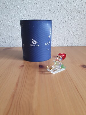 Preciosa Weihnachtsbär auf Schlitten