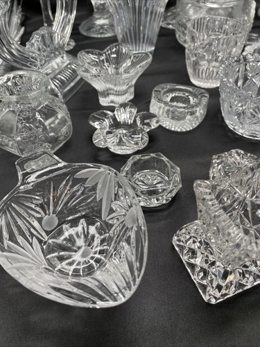 Konvolut Kerzenständer,Dosen Aus Kristall,Glass Sammlung 30 Teilen Kerzen#2 W3 - Bild 6 von 24