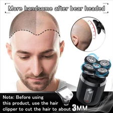 Wet/Dry Electric Remover Shavers Bald Head Smooth Skull Cordless For XMAS GIFT