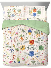 Harry Potter "Hogwarts Herbology" Kids Reversible Bed Set-AB0DP24PP2D4