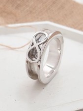 Sterling silver equestrian horsehair ring RG887830