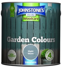 Johnstone's Woodcare Garden Colours Paint Night Shore 2.5L Fade Resistant Paint