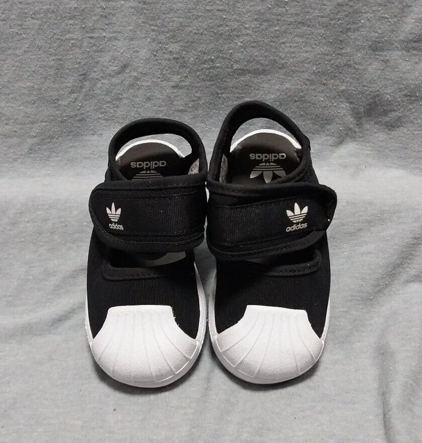 Sandali bianchi e neri Adidas Superstar 360 bambina punta chiusa taglia 5 5K