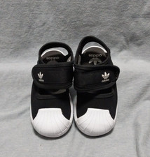 ADIDAS Superstar 360 Toddler Girls Closed Toe Sandals Black White Size 5.5K