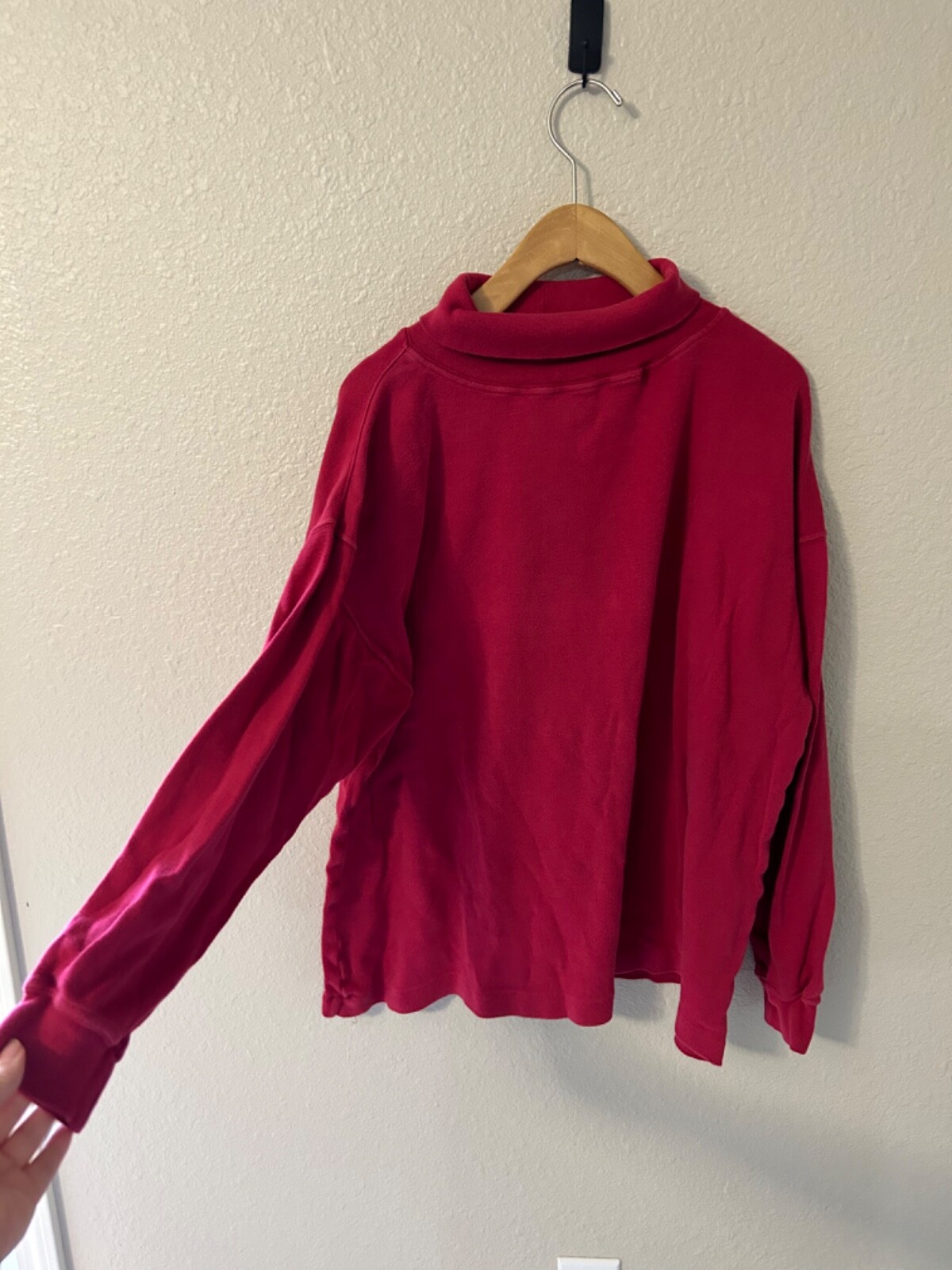 Vintage Soft Basic Raspberry Pink Turtleneck Size… - image 3