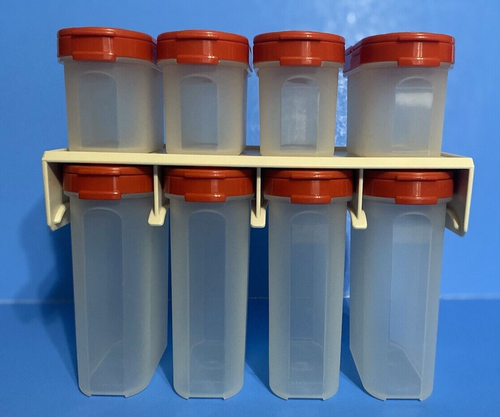 Tupperware Modular Mates Spice Rack with Mounting bracket & 8 Containers/Shakers - 第 1/4 張圖片