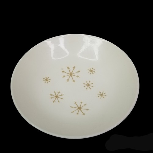 Royal China Ironstone StarGlow Handled Cake Plate & Serving Bowl Atomic MCM - Picture 2 of 14