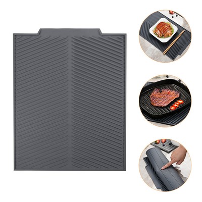 Silicone Drying Mat Dish Mat Dish Drying Cloth Countertop Mat