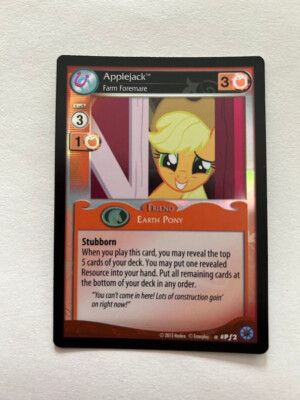 MLP CCG Premiere Edition #Pf2 Applejack, Farm Foremare Promo Foil