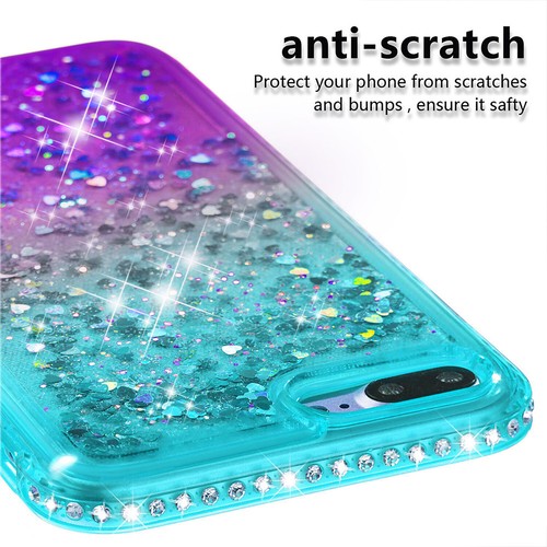 Flüssige dynamische Glitzer Treibsand Handyhülle für iPhone 8/7/6 Plus X/Xs/Xr/Xs Max - Bild 34 von 36