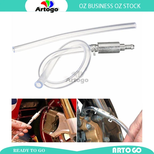 Clutch Brake Bleeder Hose One Way Valve Tube Bleeding Tool Kit Motorcycle Car au