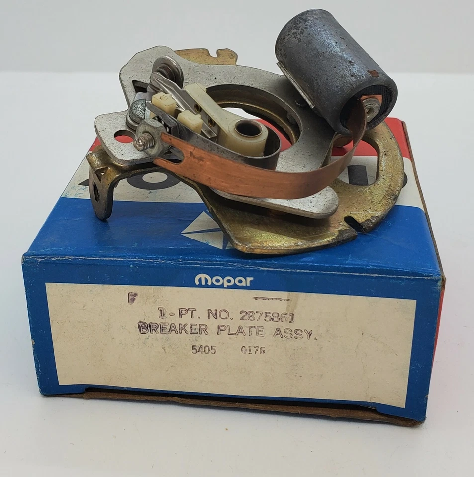 Пластина одноточечного распределителя зажигания 60-72 Dodge Plymouth 2875861 новая из старых запасов - Изображение 3 из 4