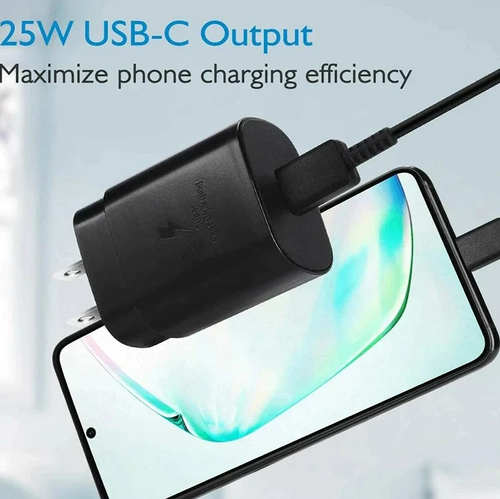 25W Super Fast Charger for Samsung S24 S23 S22 S21 - Photo 4 sur 5