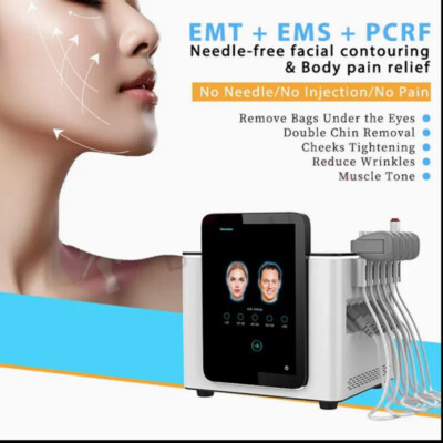 Facial Contouring Beauty Equipment EMS/RF/ EMT Anti Aging Skin Lifting