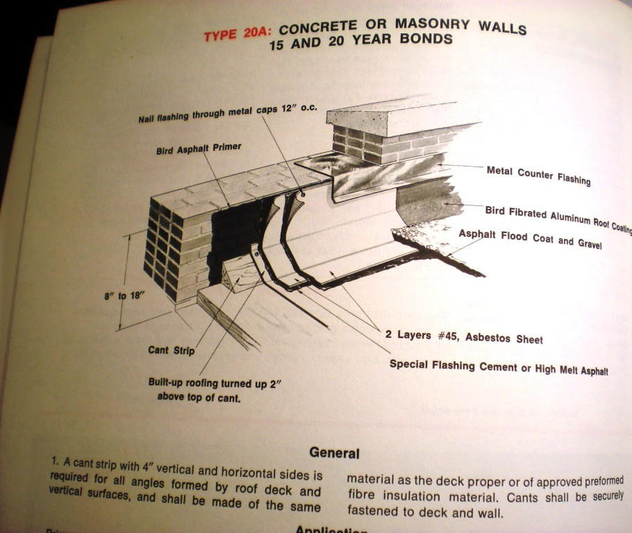 BIRD & SON ASBESTOS Built Up Roof Roofing Specifications Manual Catalog