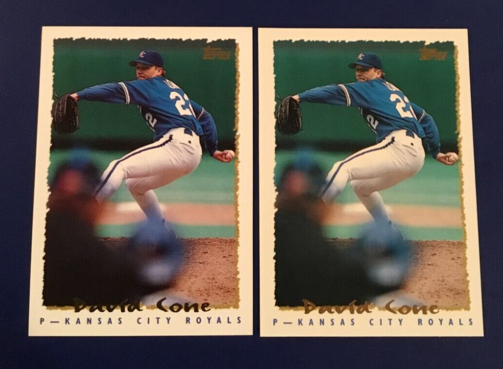 1995 Topps # 5 DAVID CONE Lot 2 Kansas City Royals Hot $$