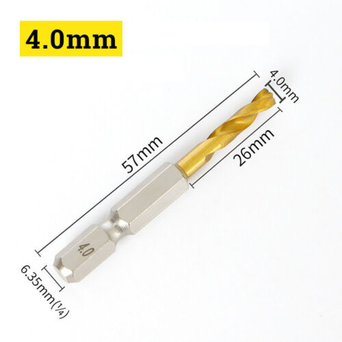 1.5-13mm Handhaben Bohrer Mit 1/4" Sechskantschaft Hss Spiralbohrer Bitaufnahme - Bild 19 von 40