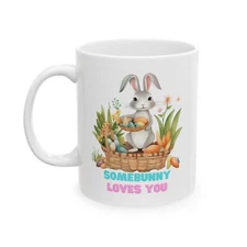 Somebunny Loves You Ceramic Mug 11oz