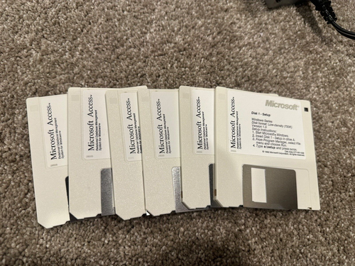 Microsoft Access Version 1.0 Windows Floppy Disks