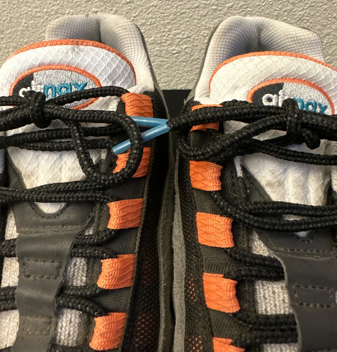 靴 NIKE AIR MAX 95 CZ0191 001 27cm Nike Air Max 95 Black Speckled Grey Turf Orange Blue CZ0191