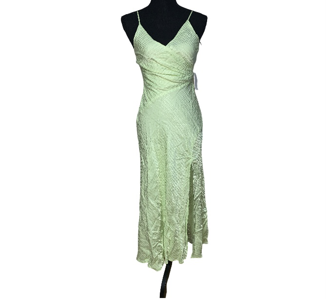 green emerald velvet dress Willa Gown #341 Celery