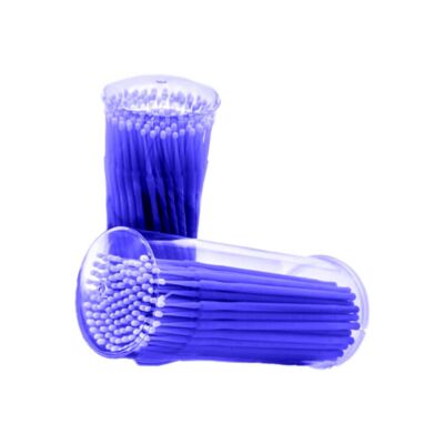 Pollo Microbrush Applicators, Regular, Blue, 400/Bx