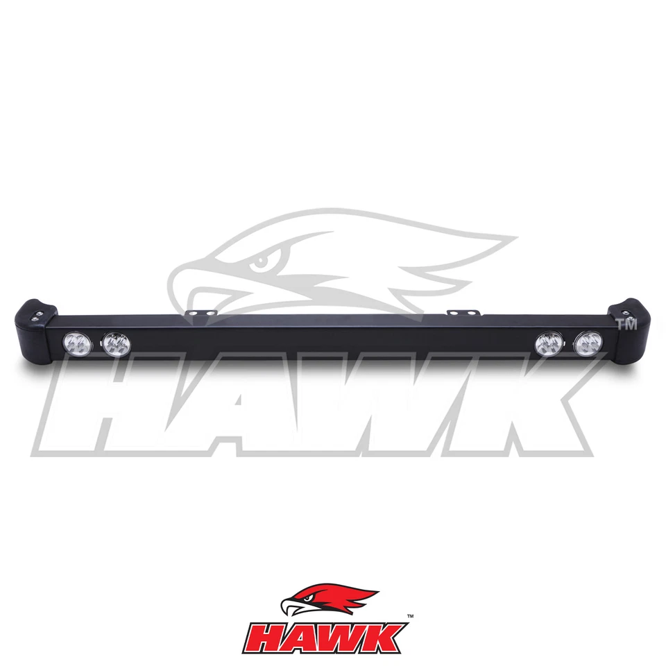 STEEL FRONT BUMPER ROUND QUAD LED SPOT LIGHTS FOR LAND ROVER DEFENDER LD 83-16