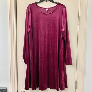 velvet swing dress old navy
