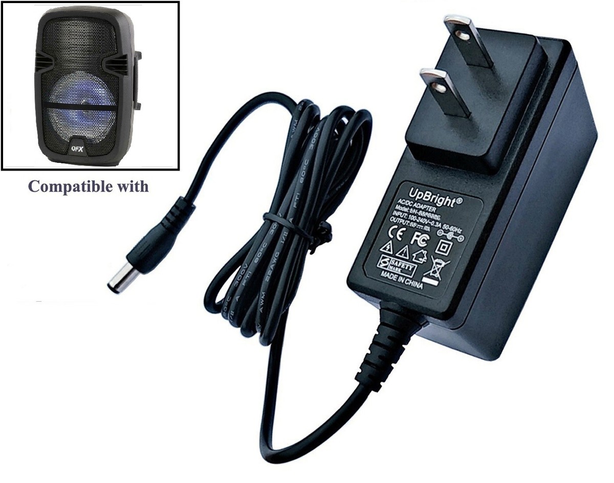 AC Adapter Charger For QFX PBX-8074 Rechargeable Wireless Party Speaker  Power