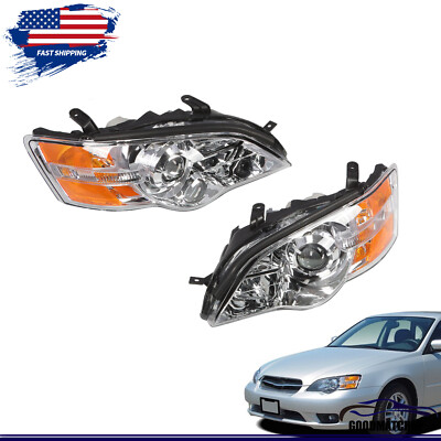 For 2006 2007 Subaru Legacy Outback Halogen Headlight Left+Right Side