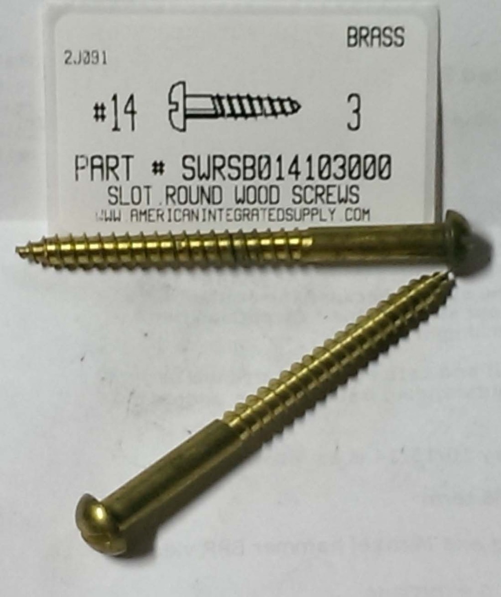 5x3/4 in. Flat-Head, Solid Brass, Slotted-Qty:100 5x3/4 in. Flat-Head, Solid Brass, Slotted-Qty:100