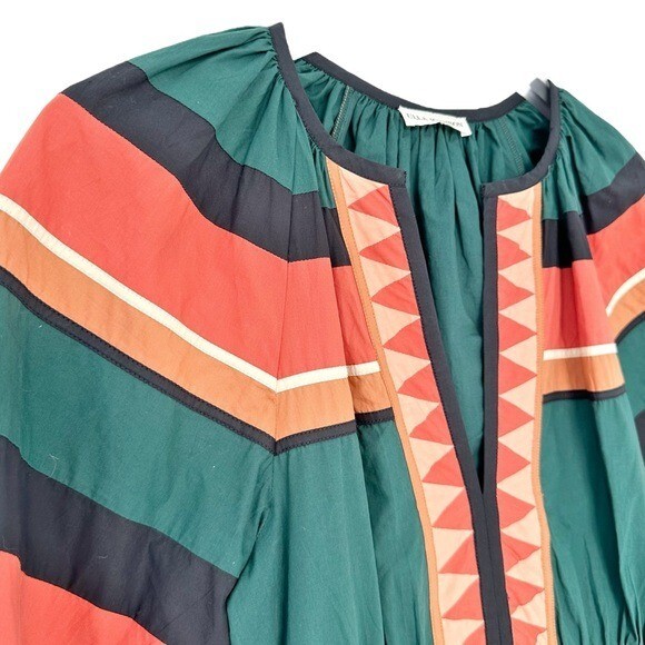 Ulla Johnson Mika Pine Seminole Patchwork Cotton … - image 7