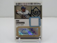 EVAN LONGORIA 2009 TOPPS TICKET TO STARDOM JERSEY AUTOGRAPH AUTO! #196/489!